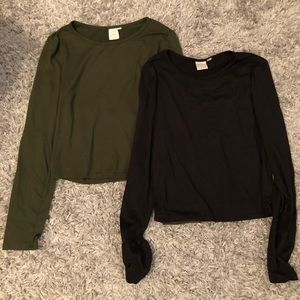 Long sleeve crops